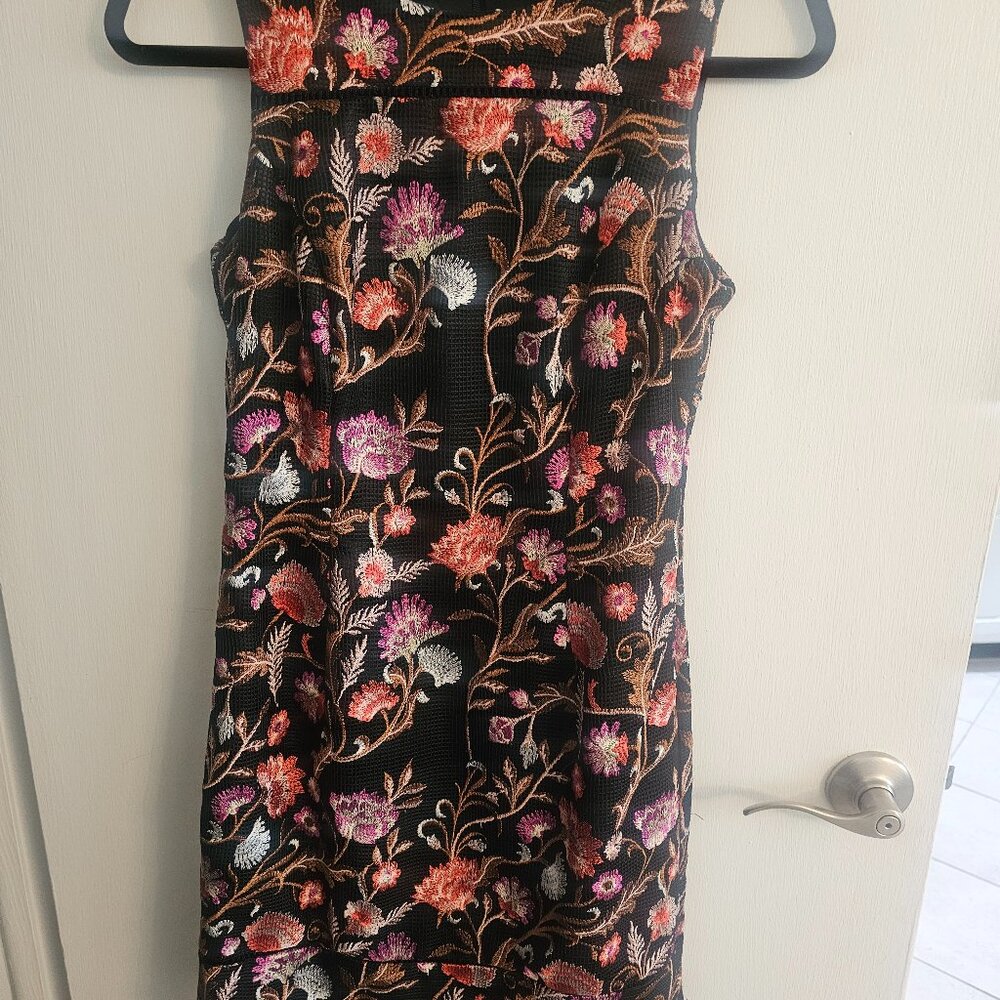 Elegant Embroidered Shift Dress
